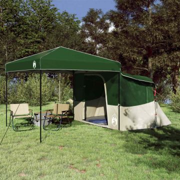Set di Tende da Campeggio 2 pz 4 persona Verde