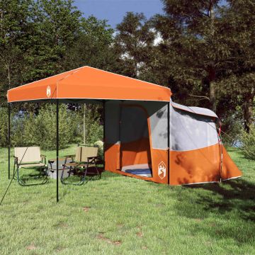 Set di Tende da Campeggio 2 pz 4 persona Arancione