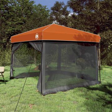 Set di Tende da Campeggio 2 pz 6 persona Grigio e arancione