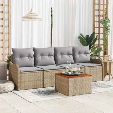 Set Divano da Giardino 5 pz 4-Numero di posti