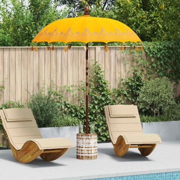 Ombrello balinese con base Giallo 185 x 185 x 260 cm