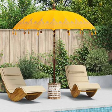 Ombrello balinese con base Giallo 215 x 215 x 260 cm