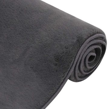 Tappeto in Similpelle di Coniglio 180x270 cm Antracite