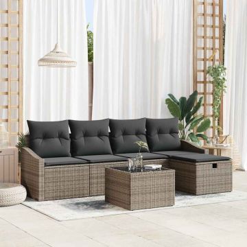 Set di divani 5 pz polyrattan