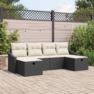 Set di divani 6 pz polyrattan