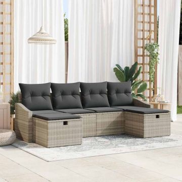 Set di divani 6 pz polyrattan