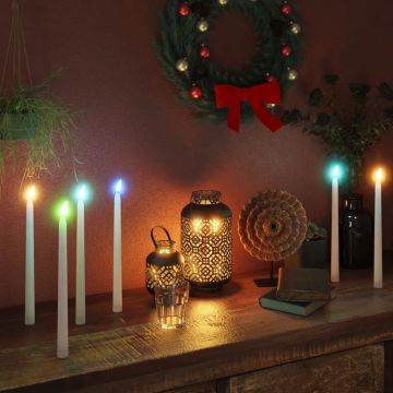 Candele Elettriche da Cena Senza Fiamma LED 6 pz Colorate