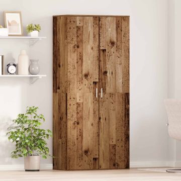 Credenza 80 x 39 x 178 cm Legno ingegnerizzato Legno antico