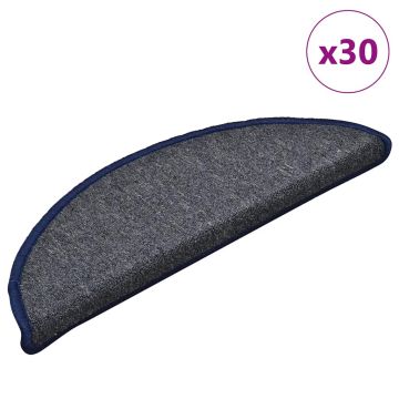 Tappetini per scale autoadesivi 30 pz 56 x 17 x 3 cm Non-Slip
