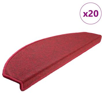 Tappetini per scale autoadesivi 20 pz 65 x 24 x 4 cm Non-Slip