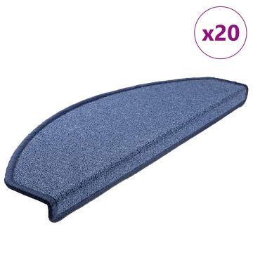 Tappetini per scale autoadesivi 20 pz 65 x 24 x 4 cm Non-Slip