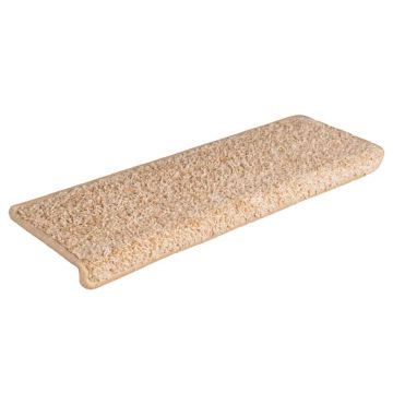 Tappetini per scale 30 pz 65x21x4 cm Oro Bordo rettangolare