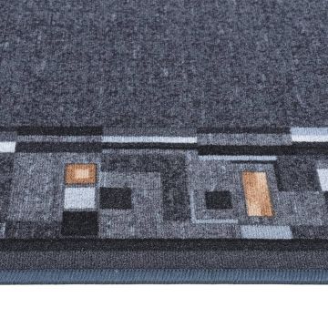 Tappeto Corsia Antracite 80x200 cm Antiscivolo