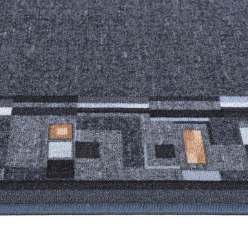 Tappeto Corsia Antracite 100x500 cm Antiscivolo