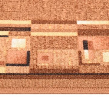 Tappeto Corsia Marrone 67x200 cm Antiscivolo