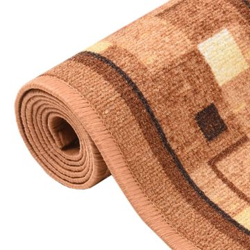 Tappeto Corsia Marrone 67x500 cm Antiscivolo