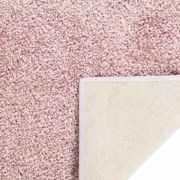 Tappeto a Pelo Morbido Antiscivolo 115x170 cm Rosa