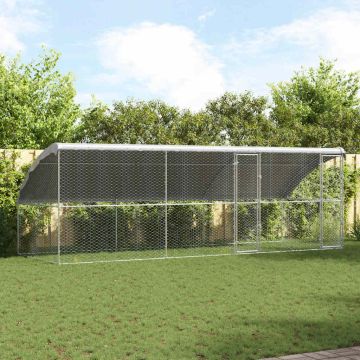 Cuccia per cani 3 pz Argento 6 x 2 x 2 m Acciaio zincato