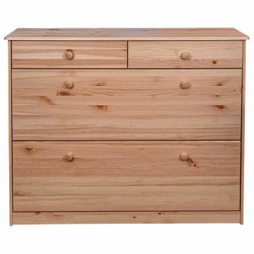 Scarpiera con 2 Vani a Ribalta 113x35x89 cm Legno Massello Pino