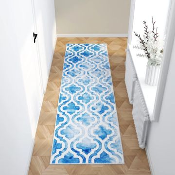 Tappeto Passatoia Stampato Lavabile 80x300 cm Poliestere