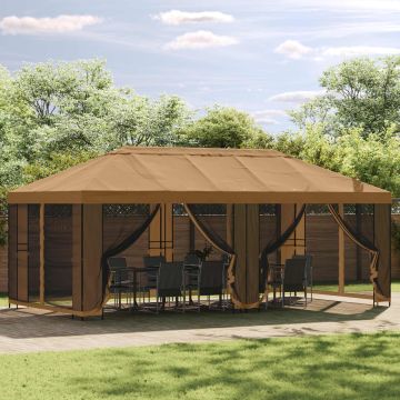 Struttura per gazebo senza tessuto per gazebo 6 x 3 m Nero