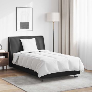 Piumone 2-in-1 con cuscino 2 pz Bianco Piuma d'anatra