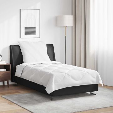 Piumone per Tutte le Stagioni con cuscino 2 pz Bianco Microfibra