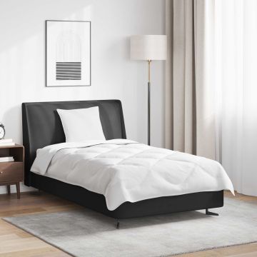 Piumone con cuscino 2 pz Bianco Microfibra