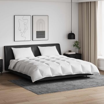 Set di Piumoni con cuscino 3 pz Bianco Piuma d'anatra