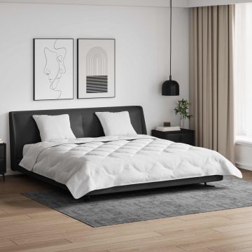 Piumino Letto Estivo con cuscino 3 pz Bianco Microfibra