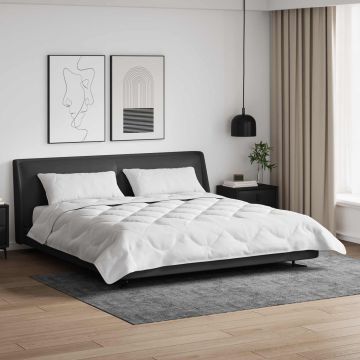 Piumino Letto Estivo con cuscino 3 pz Bianco Microfibra