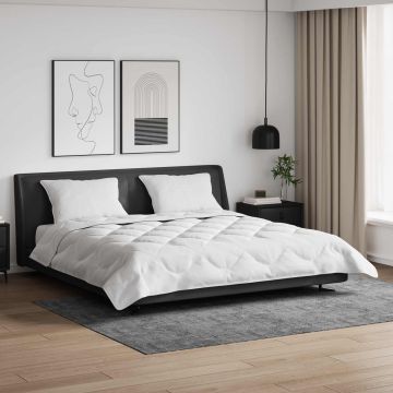 Piumino Letto Estivo con cuscino 3 pz Bianco Microfibra