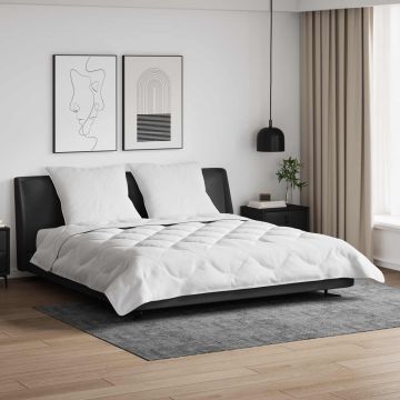 Piumino Letto Estivo con cuscino 3 pz Bianco Microfibra
