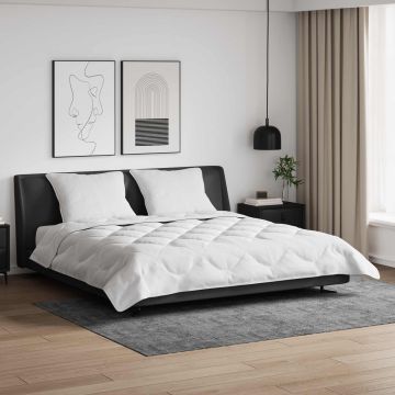 Piumino Letto Estivo con cuscino 3 pz Bianco Microfibra