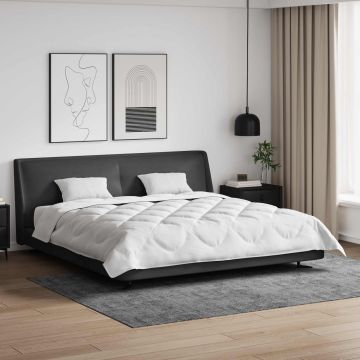 Piumone con cuscino 3 pz Bianco Microfibra