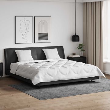 Piumone con cuscino 3 pz Bianco Microfibra