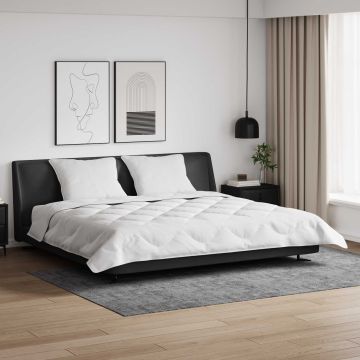 Piumone Invernale con cuscino 3 pz Bianco Microfibra