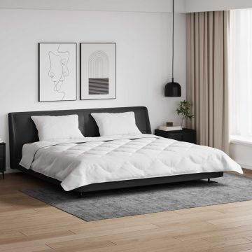 Piumone Invernale con cuscino 3 pz Bianco Microfibra