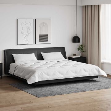 Piumone Invernale con cuscino 3 pz Bianco Microfibra