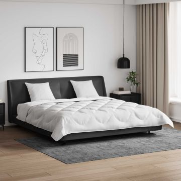 Piumone con Cuscini con cuscino 3 pz Bianco Microfibra