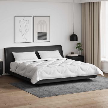 Piumone con Cuscini con cuscino 3 pz Bianco Microfibra