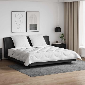 Piumone con Cuscini con cuscino 3 pz Bianco Microfibra
