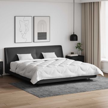Piumone con Cuscini con cuscino 3 pz Bianco Microfibra