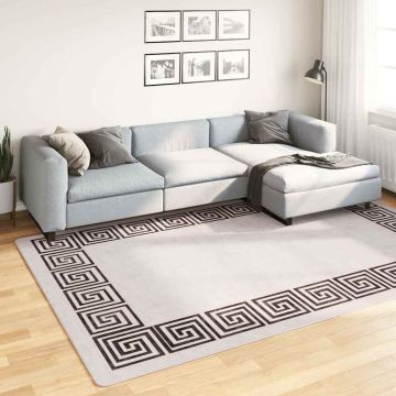 Tappeto Lavabile 190x300 cm Beige Chiaro