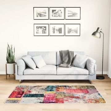 Tappeto Lavabile Patchwork 80x150 cm Multicolore