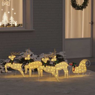 Renne LED 5 pz Oro 43 x 18 x 66 cm Tessuto
