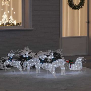 Renne LED 5 pz Bianco 43 x 18 x 66 cm Tessuto