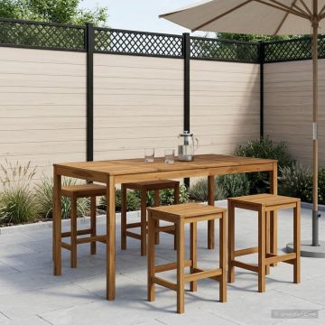 Tavolo Bar da Giardino Bianco 196 x 100 x 105 cm