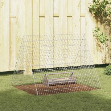 Gabbia per polli Argento 110 x 100 x 85 cm Acciaio zincato