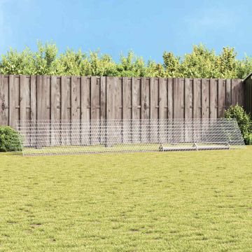 Gabbia per polli Argento 650 x 100 x 85 cm Acciaio zincato